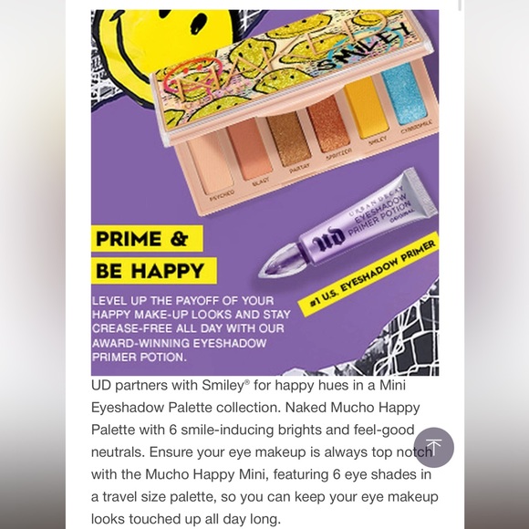 NEW MINI URBAN DECAY SMILE EYESHADOW PALETTE - Picture 8 of 8